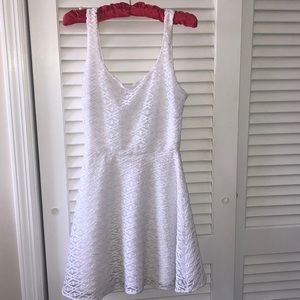 Aqua white sundress